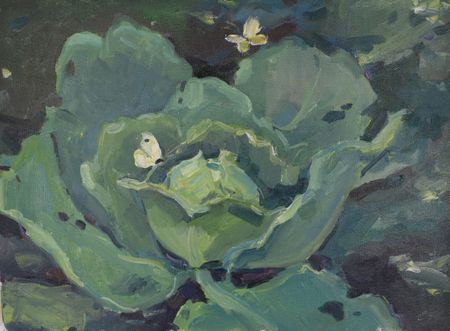 Елена Санина (Картина, живопись - 
                  40 x 30 см) Капустницы