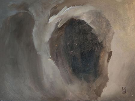 Женя Шарвина (Авторская графика - 
                  40 x 30 см) Форма ничего №3
