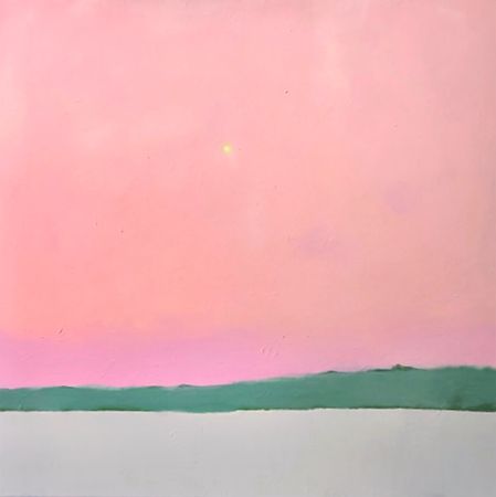 Анна Ганина (Картина, живопись - 
                  100 x 100 см) Sunset meditation