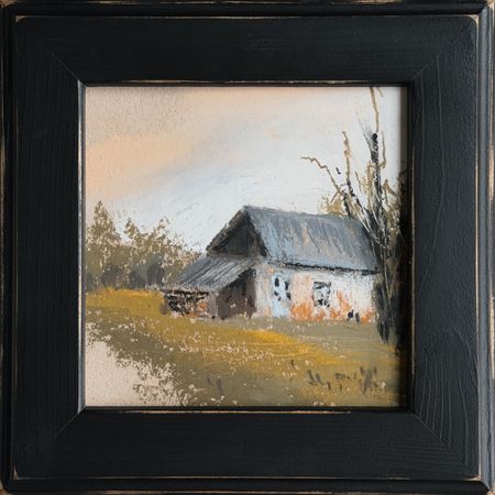 Светлана Юматова (Картина, живопись - 
                  22 x 22 см) Деревенские мотивы