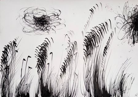 Маргарита Чигодайкина (Авторская графика - 
                  59.4 x 42 см) Абсолютное поле 3