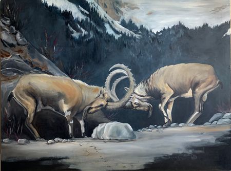 Ольга Богоявленская (Картина, живопись - 
                  80 x 60 см) Камень преткновения