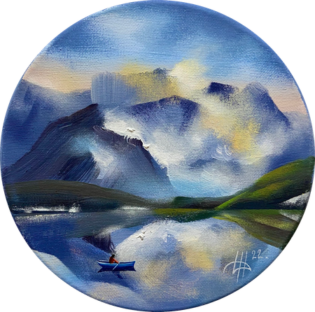 Динара Хёртнагль (Картина, живопись - 
                  20 x 20 см) Skylights