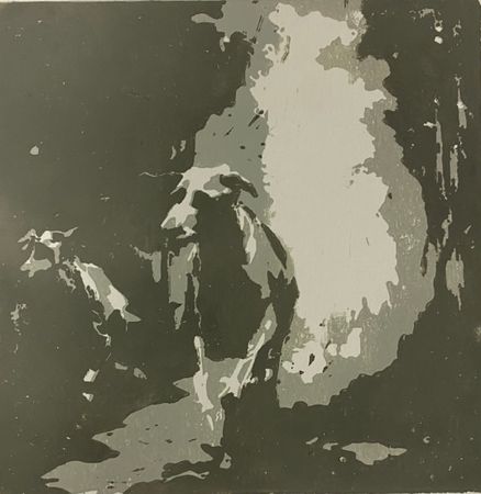 Лена Троянская (Графика печатная - 
                  30 x 30 см) Кураж