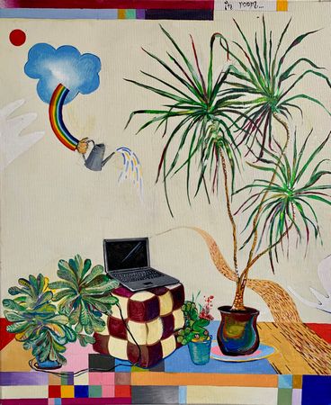 Остап Бакин (Картина, живопись - 
                  50 x 60 см) In the room