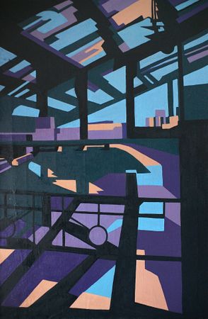 Катерина Пэпушой (Картина, живопись - 
                  80 x 120 см) Мост