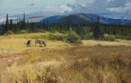 Евгений Бурцев (Картина, живопись - 
                  120 x 80 см) Под небом Урала