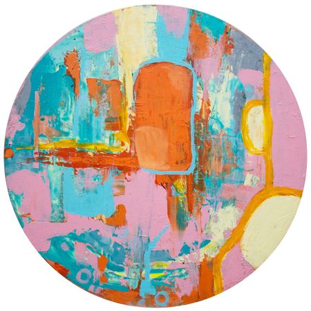 Мария Субботина (Картина, живопись - 
                  60 x 60 см) Ловец цвета №5