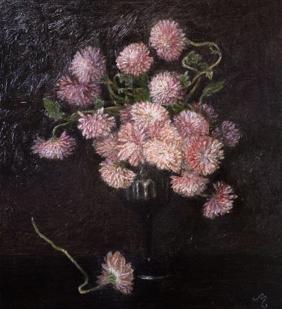 Ольга Менжилий (Картина, живопись - 
                  40 x 50 см) Хризантемы