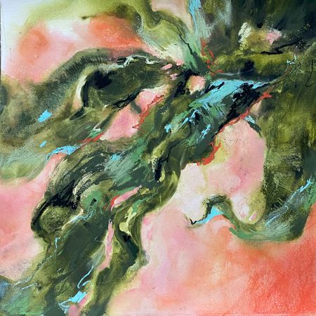 Анна Богинская (Авторская графика - 
                  30 x 30 см) Истории с подоконника 2