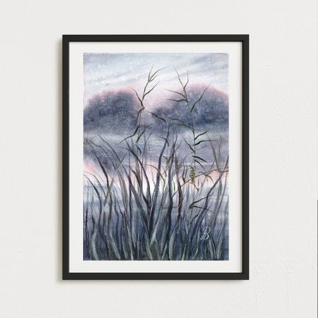 Алла Валежина (Авторская графика - 
                  30 x 42 см) Камышовка