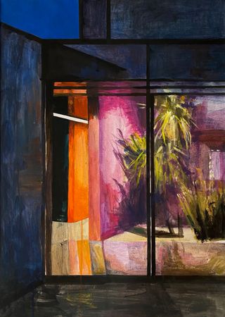 Лариса Шелиховская (Авторская графика - 
                  48 x 67 см) Пальма