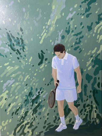 Виктория Никулочкина (Картина, живопись - 
                  30 x 40 см) Большой теннис