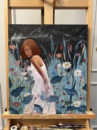 Нина Григель (Картина, живопись - 
                  45 x 50 см) В ночь на Ивана Купала