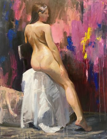 Наталья Журавлева (Картина, живопись - 
                  70 x 90 см) Фитнес-тренер