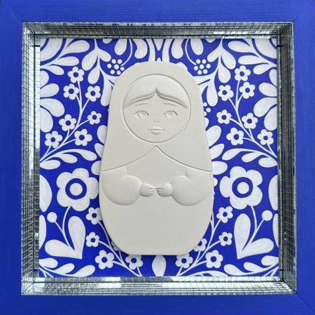 Ольга Зайцева (Картина, живопись - 
                  25 x 25 см) Славянский шик 19