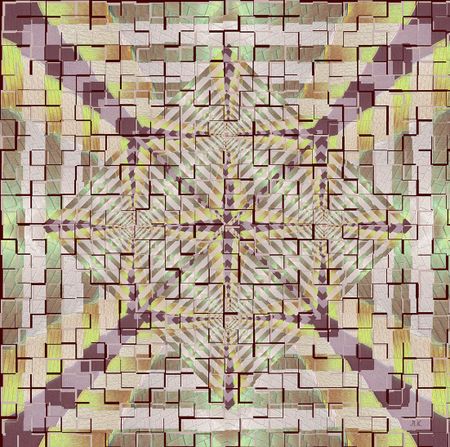 Лариса Корж (Графика цифровая (принты) - 
                  30 x 30 см) Графические иллюзии - 2