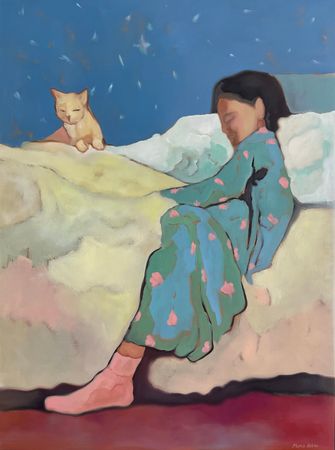 Мария Аллен (Картина, живопись - 
                  60 x 80 см) Сон