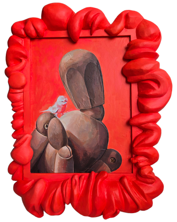 Ирина Александрова (Картина, живопись - 
                  42 x 60 см) Попугай