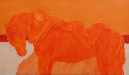 Shomina Ti (Картина, живопись - 
                  200 x 120 см) Единство