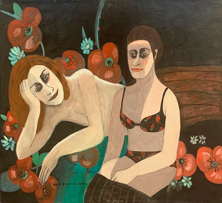 Люся Воронова (Картина, живопись - 
                  100 x 80 см) Ковер