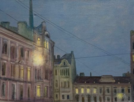 Татьяна Сергеева (Картина, живопись - 
                  40 x 30 см) Моховая улица