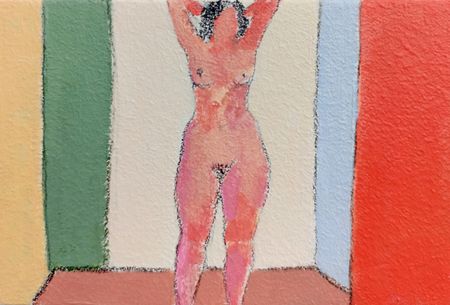 Дарья Петухова (Авторская графика - 
                  15 x 10 см) Натурщица