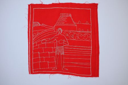 Мария Арендт (Вышивка - 
                  44 x 47 см) Из серии "Red Square Chronicles"