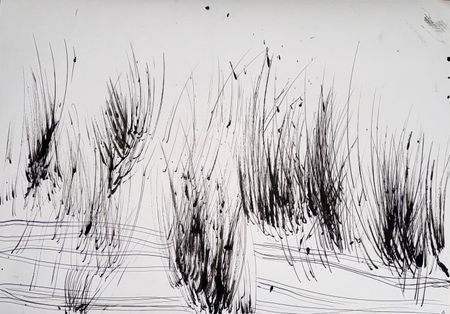 Маргарита Чигодайкина (Авторская графика - 
                  59.4 x 42 см) Абсолютное поле 1