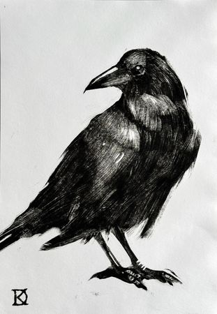 Дарья Краплак (Графика печатная - 
                  21 x 29 см) Raven