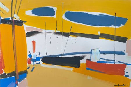 Алексей Ланцев (Картина, живопись - 
                  62 x 42 см) Жаркий день в Помполь. Бретань