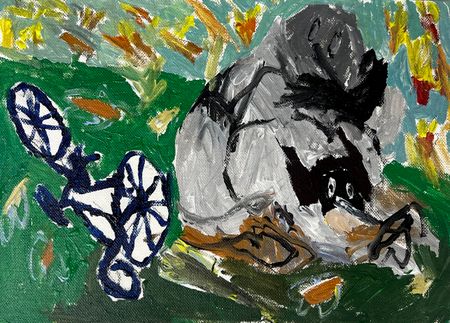 Влад Мальцев (Авторская графика - 
                  40 x 30 см) Палка в колёса
