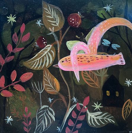 AlisaVostorg (Картина, живопись - 
                  30 x 30 см) Ночной полет