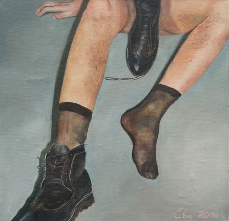 Ева Шорина (Картина, живопись - 
                  70 x 70 см) SOCKS