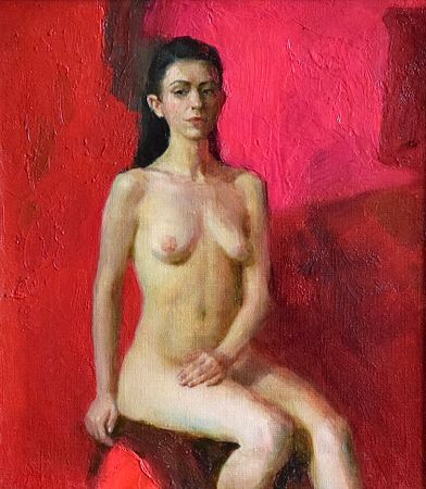 Илья Хахарев (Картина, живопись - 
                  35 x 40 см) Обнаженная