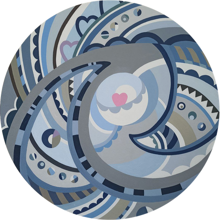 Валентина Ферманчук (Картина, живопись - 
                  40 x 40 см) Рождение