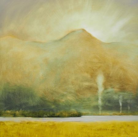 Анастасия Попова (Картина, живопись - 
                  120 x 120 см) Солнце в Чулышманской долине