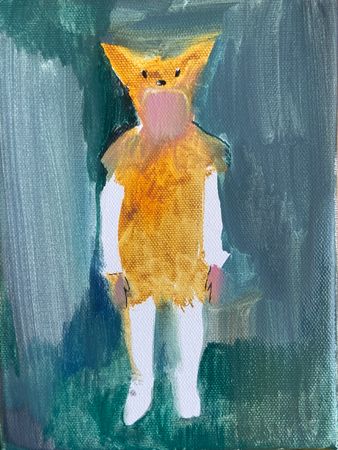 Полина Федотова (Картина, живопись - 
                  15 x 20 см) Лисичка