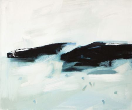 Оля Леонтьева (Картина, живопись - 
                  70 x 60 см) Лёд #3