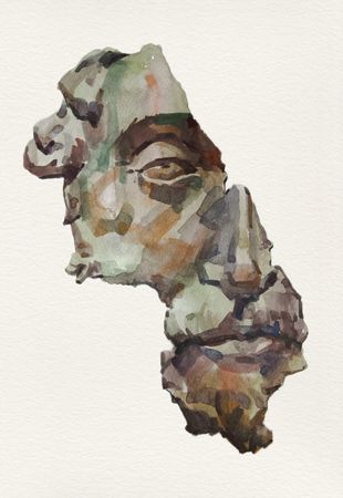 Иван Андреев (Авторская графика - 
                  20 x 30 см) Античная маска
