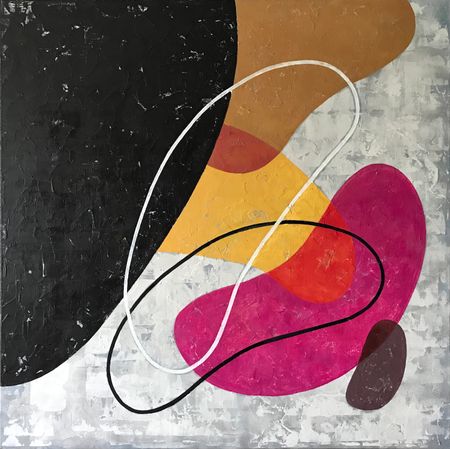 Nadya Mamonova (Картина, живопись - 
                  90 x 90 см) Gravity