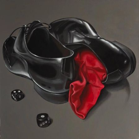 Татьяна Вафина (Картина, живопись - 
                  100 x 100 см) Уйти или остаться