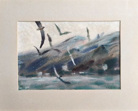 Евгения Сопова (Авторская графика - 
                  50 x 40 см) Полет