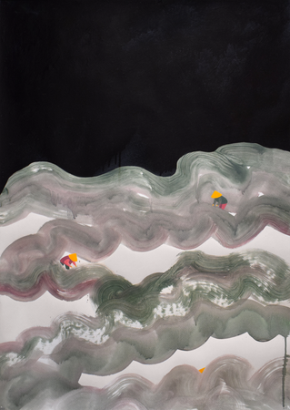 Лена Романовская (Авторская графика - 
                  61 x 86 см) Поле