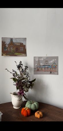 Елизавета Тарасова (Авторская графика - 
                  21 x 15.8 см) Дом Шаронова в Таганроге