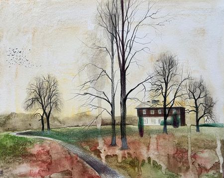 Александра Курьянова (Авторская графика - 
                  30 x 24 см) Октябрь