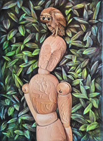 Ирина Александрова (Картина, живопись - 
                  50 x 70 см) Сова