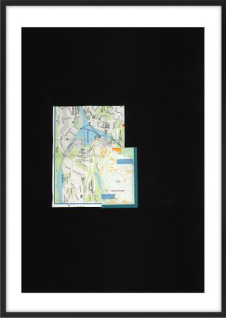 Игорь Поносов (Коллаж / ассамбляж - 
                  39 x 51 см) Из серии "Вымышленное путешествие"