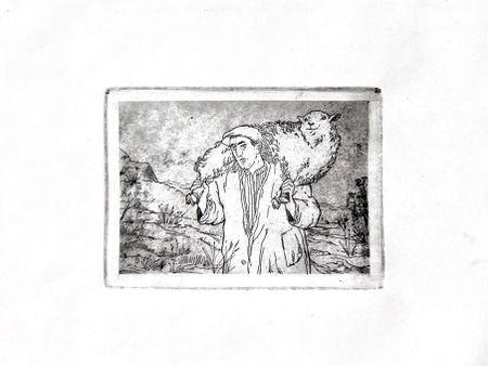 Софья Авакова (Графика печатная - 
                  29 x 21 см) Куда же?