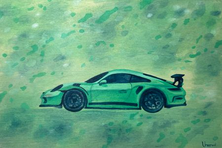 Виктория Никулочкина (Картина, живопись - 
                  30 x 20 см) All I want is Porsche